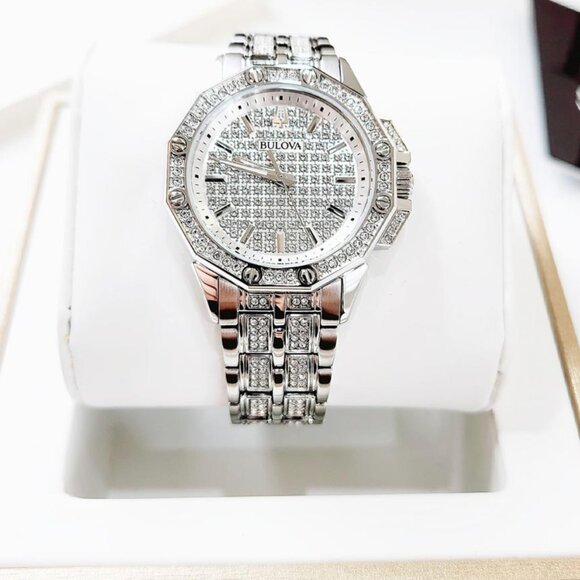 Bulova White Dial Tone Women\'s Diamond Watch main image 6